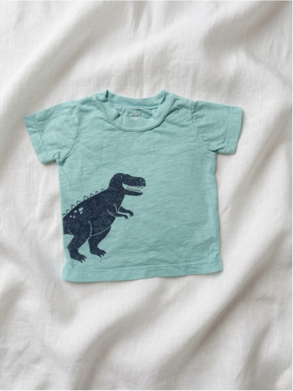 🦖 Carter’s Light Teal Graphic Dino Tee - 12M